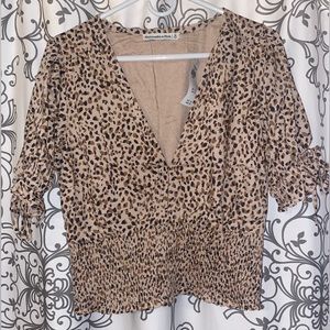 Abercrombie & Fitch cheetah print top